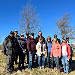 SSM Health leaders plant trees to brighten local community park